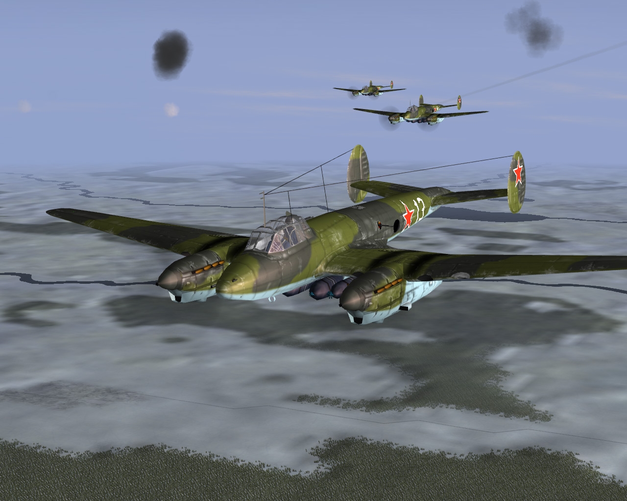 Скриншот из игры IL-2 Sturmovik: Pe-2 под номером 12