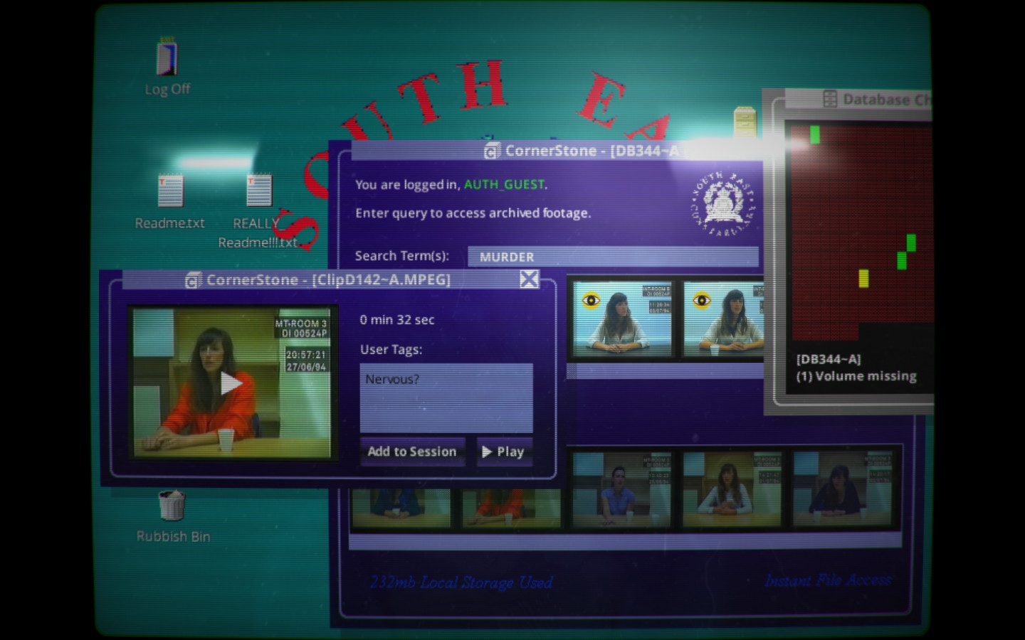 Скриншот из игры Her Story под номером 4