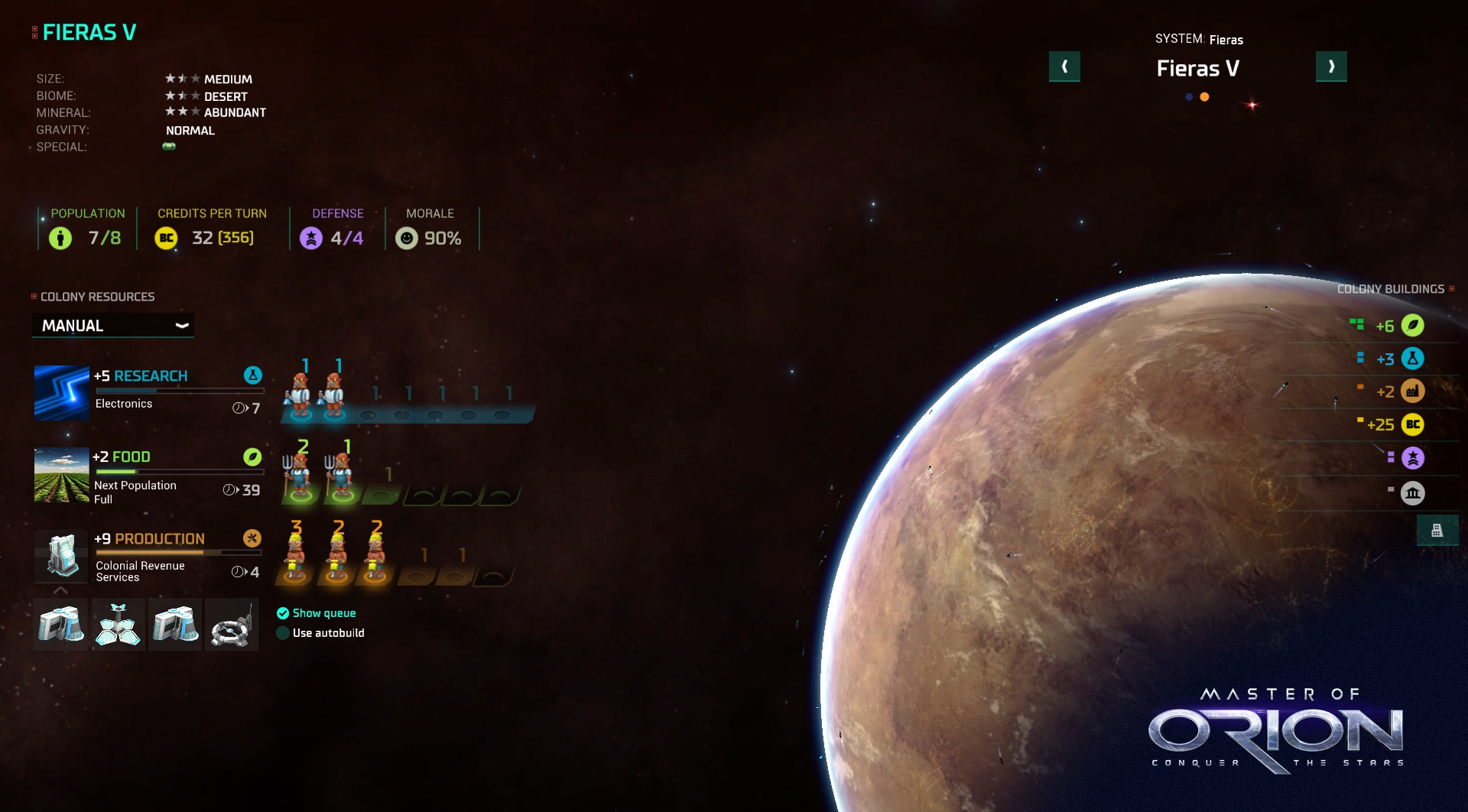 Скриншот из игры Master of Orion под номером 7