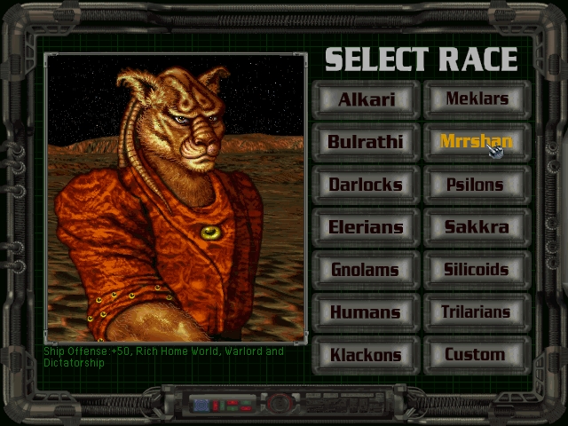 Скриншот из игры Master of Orion 2: Battle at Antares под номером 6