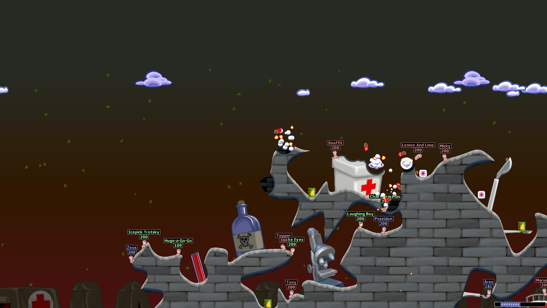 Скриншот из игры Worms World Party Remastered под номером 1