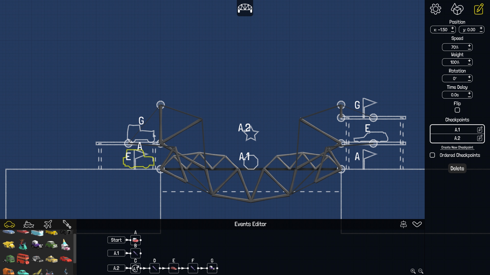 Скриншот из игры Poly Bridge под номером 6