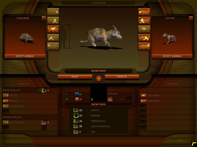 Скриншот из игры Impossible Creatures под номером 1