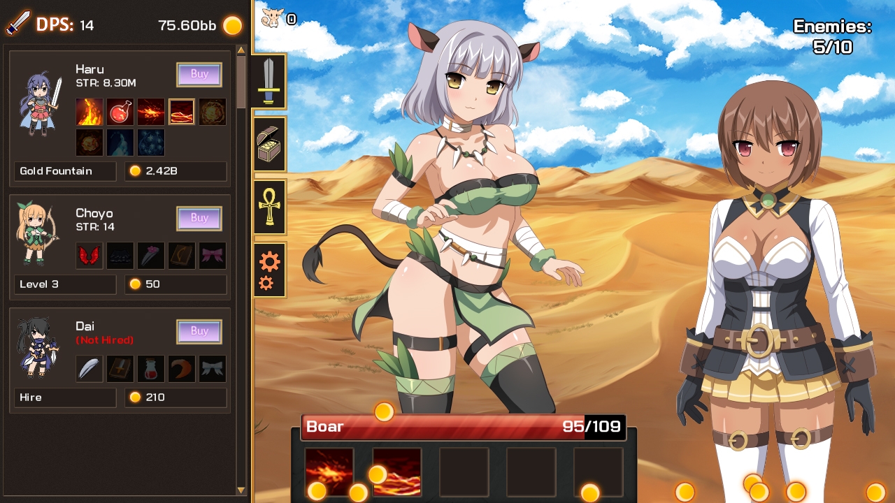 Скриншот из игры Sakura Clicker под номером 1