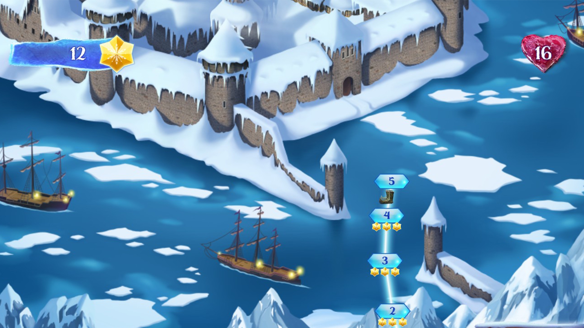 Скриншот из игры Frozen Free Fall: Snowball Fight под номером 4