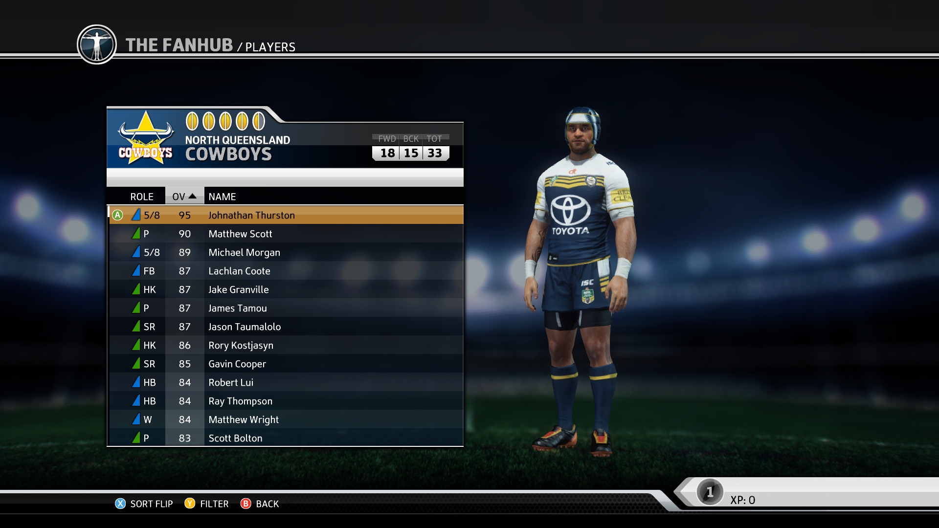 Скриншот из игры Rugby League Live 3 под номером 1