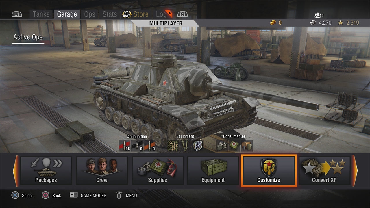 Скриншот из игры World of Tanks: PS4 Edition под номером 1
