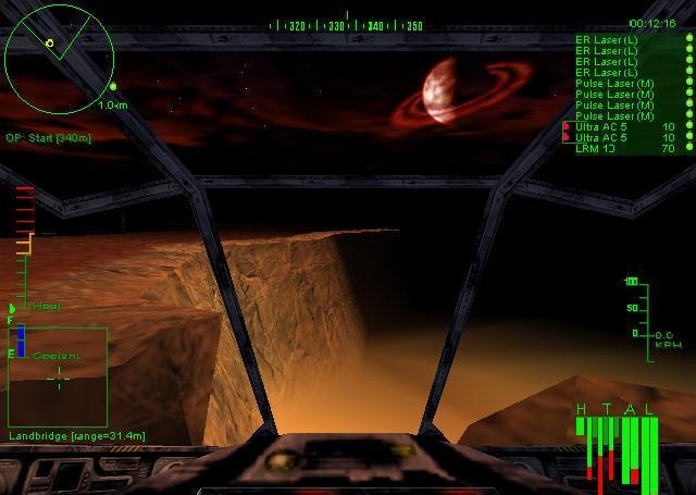 Скриншот из игры MechWarrior 3: Pirate
