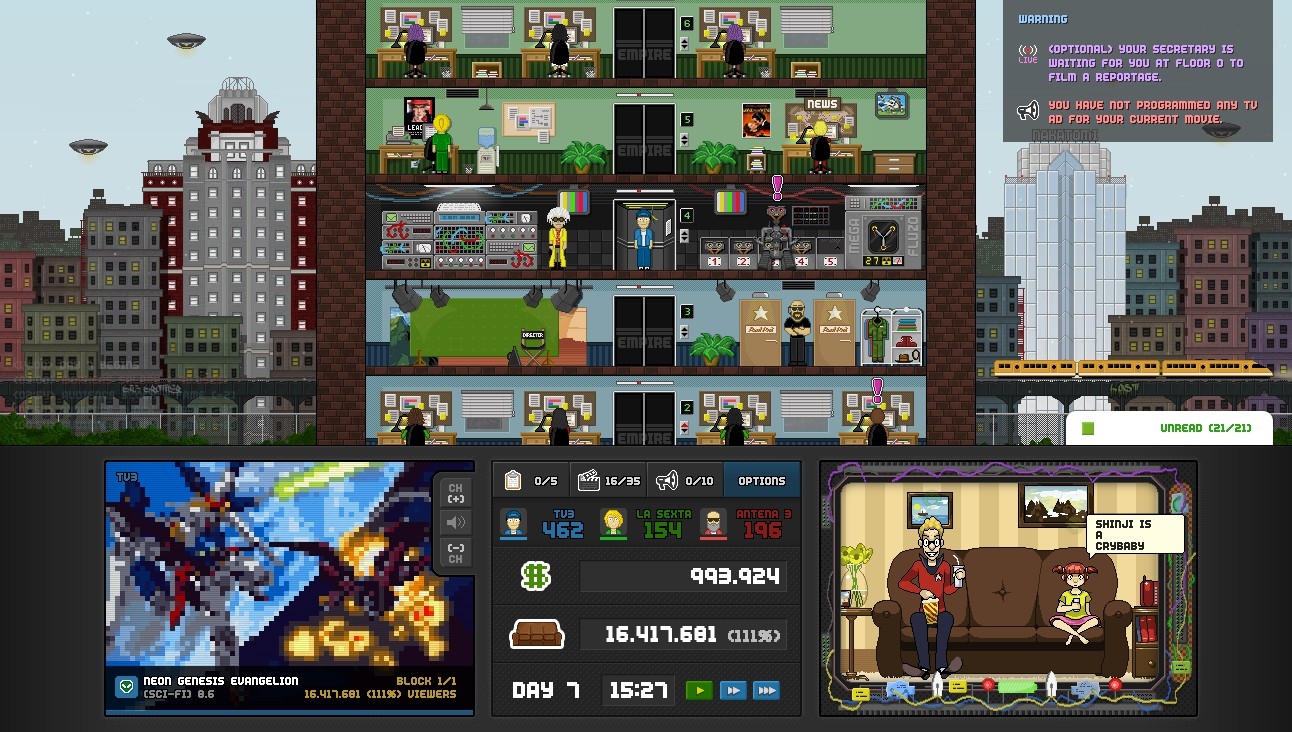 Скриншот из игры Empire TV Tycoon под номером 6