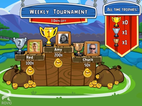 Скриншот из игры Angry Birds Friends под номером 3