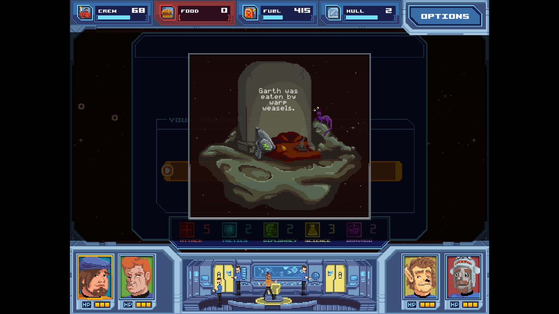 Скриншот из игры Orion Trail под номером 6