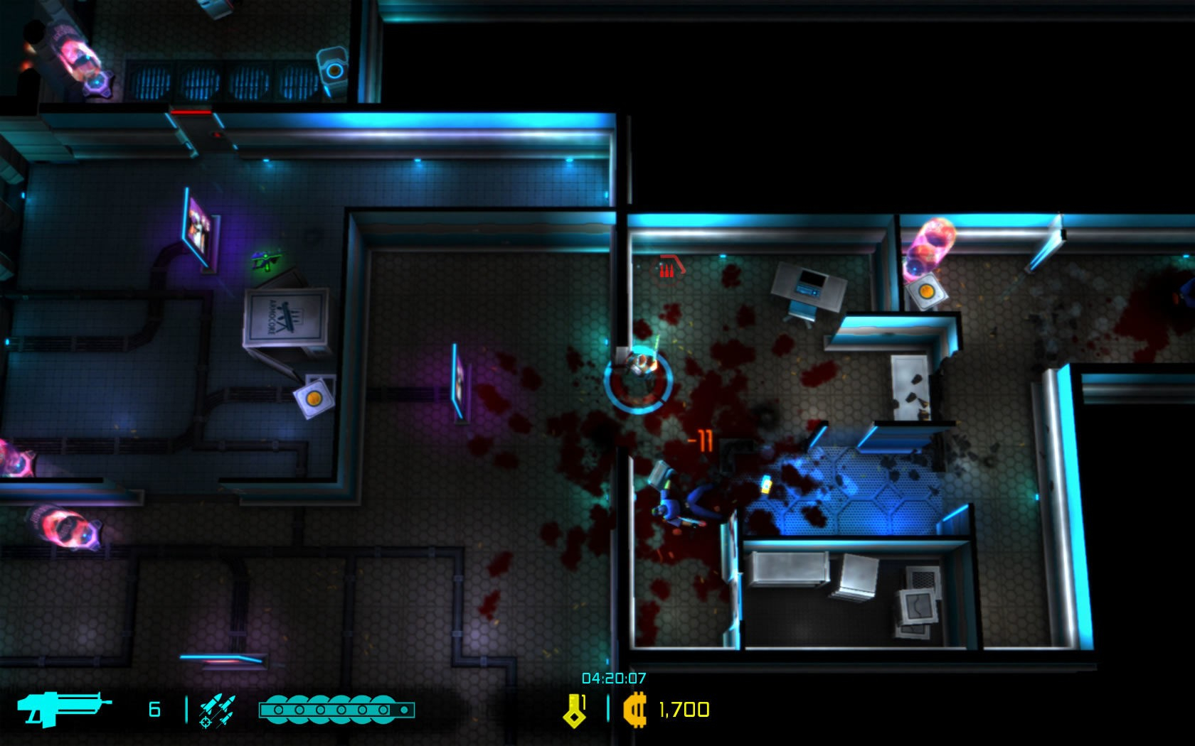 Скриншот из игры Neon Chrome под номером 7