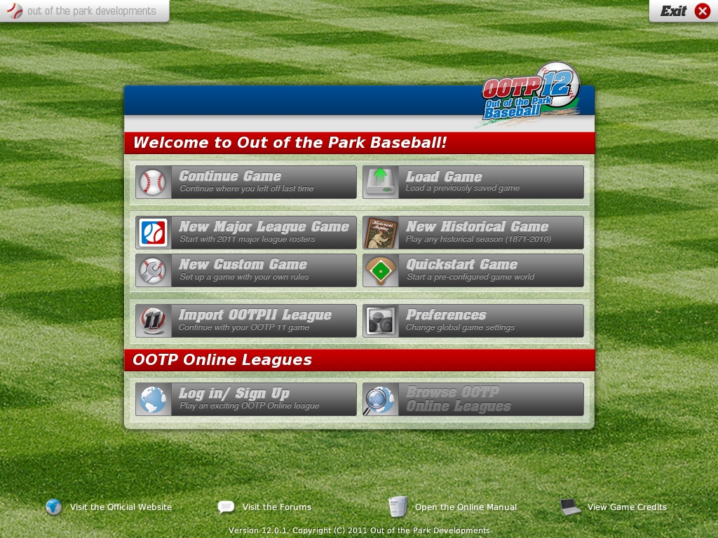 Скриншот из игры Out of the Park Baseball 12 под номером 1