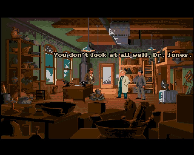 Скриншот из игры Indiana Jones and the Fate of Atlantis: The Graphic Adventure под номером 2