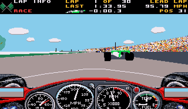 Скриншот из игры Indianapolis 500: The Simulation под номером 3
