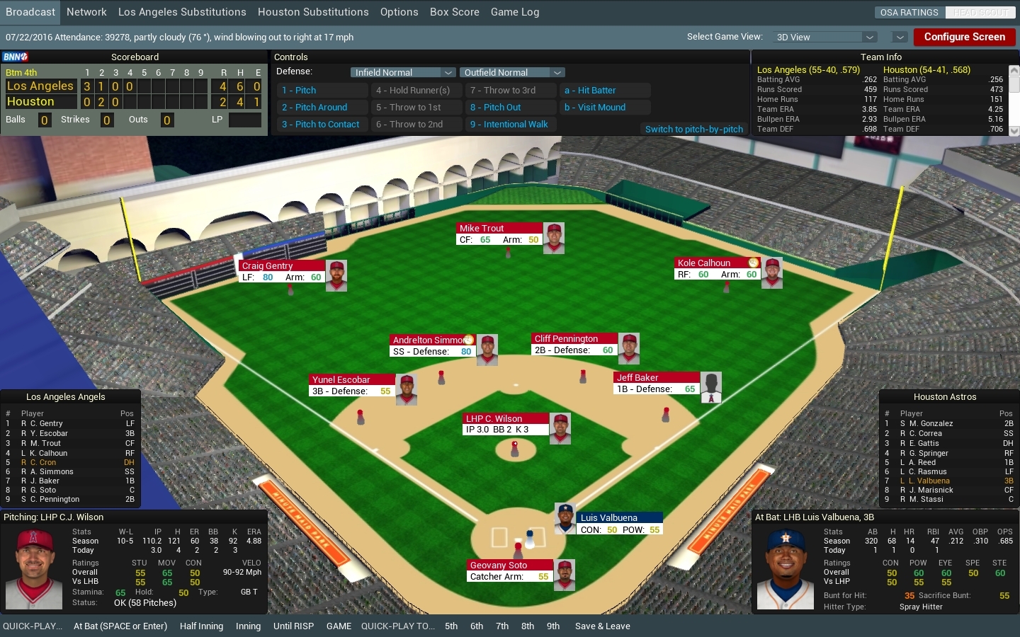 Скриншот из игры Out of the Park Baseball 17 под номером 1