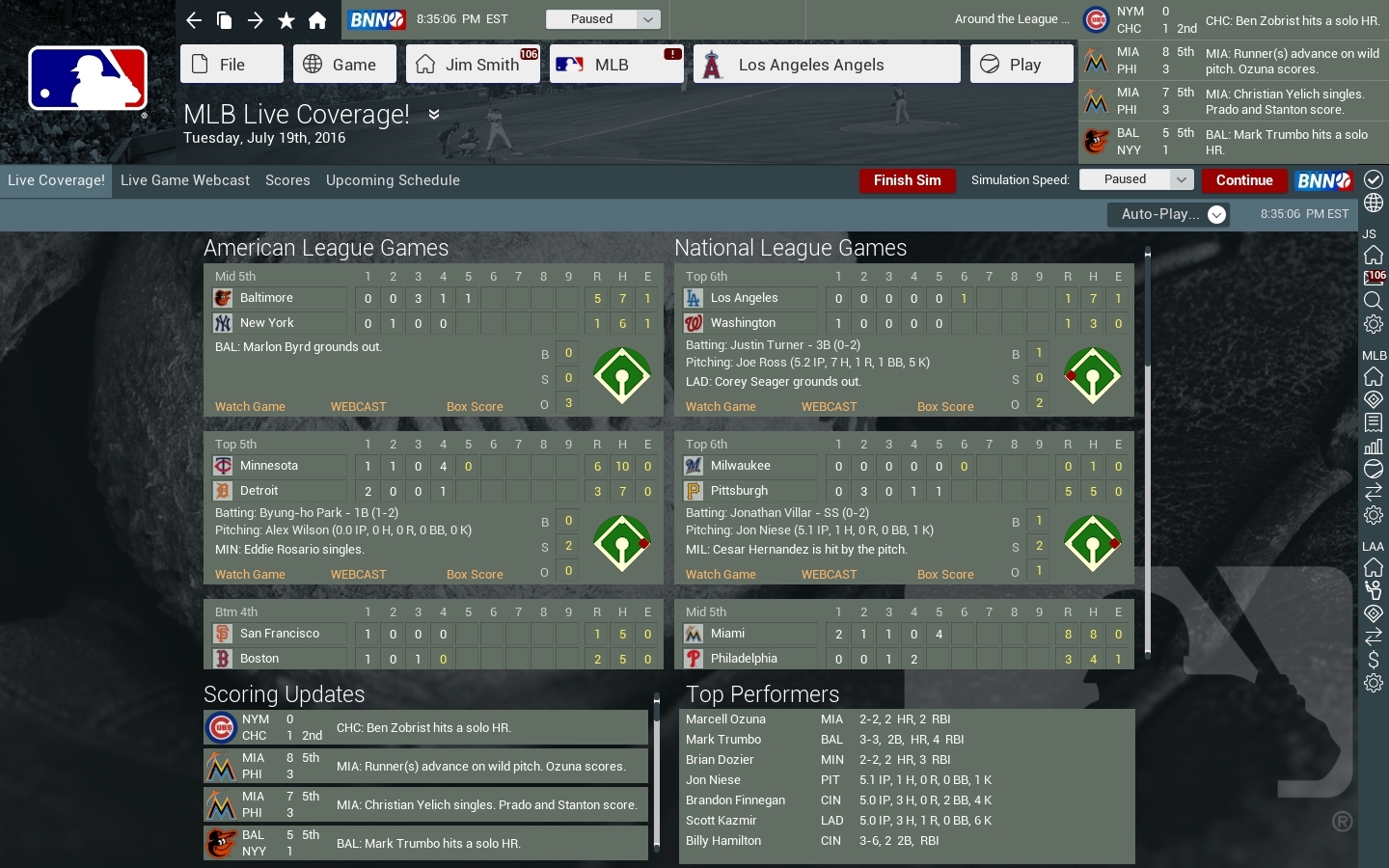 Скриншот из игры Out of the Park Baseball 17 под номером 15