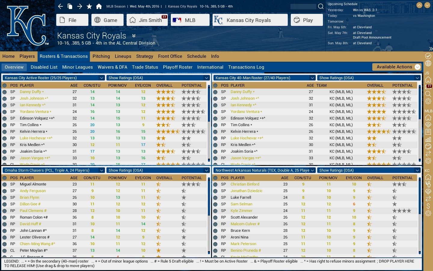 Скриншот из игры Out of the Park Baseball 17 под номером 3