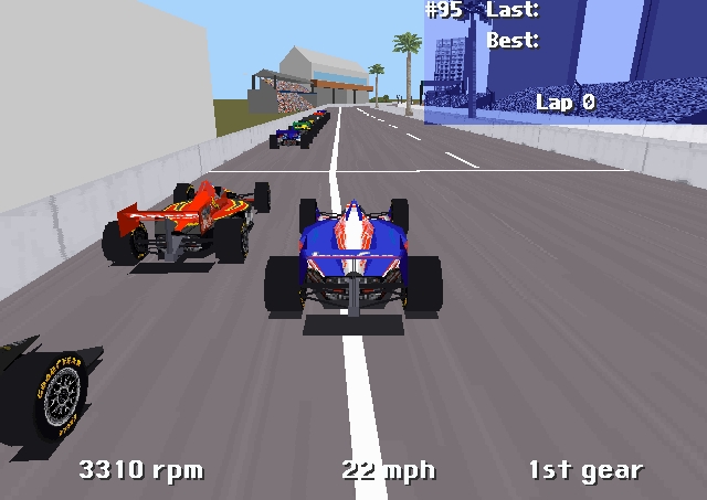 Скриншот из игры IndyCar Racing 2 под номером 1
