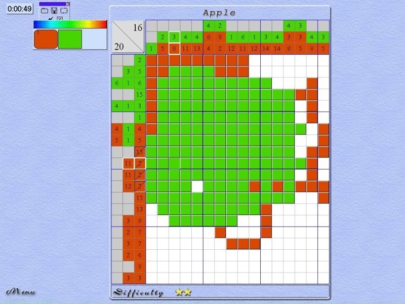 Скриншот из игры Japanese Mosaic Puzzles под номером 1