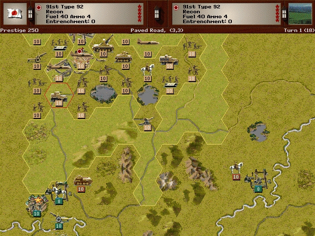 Скриншот из игры Pacific General под номером 3