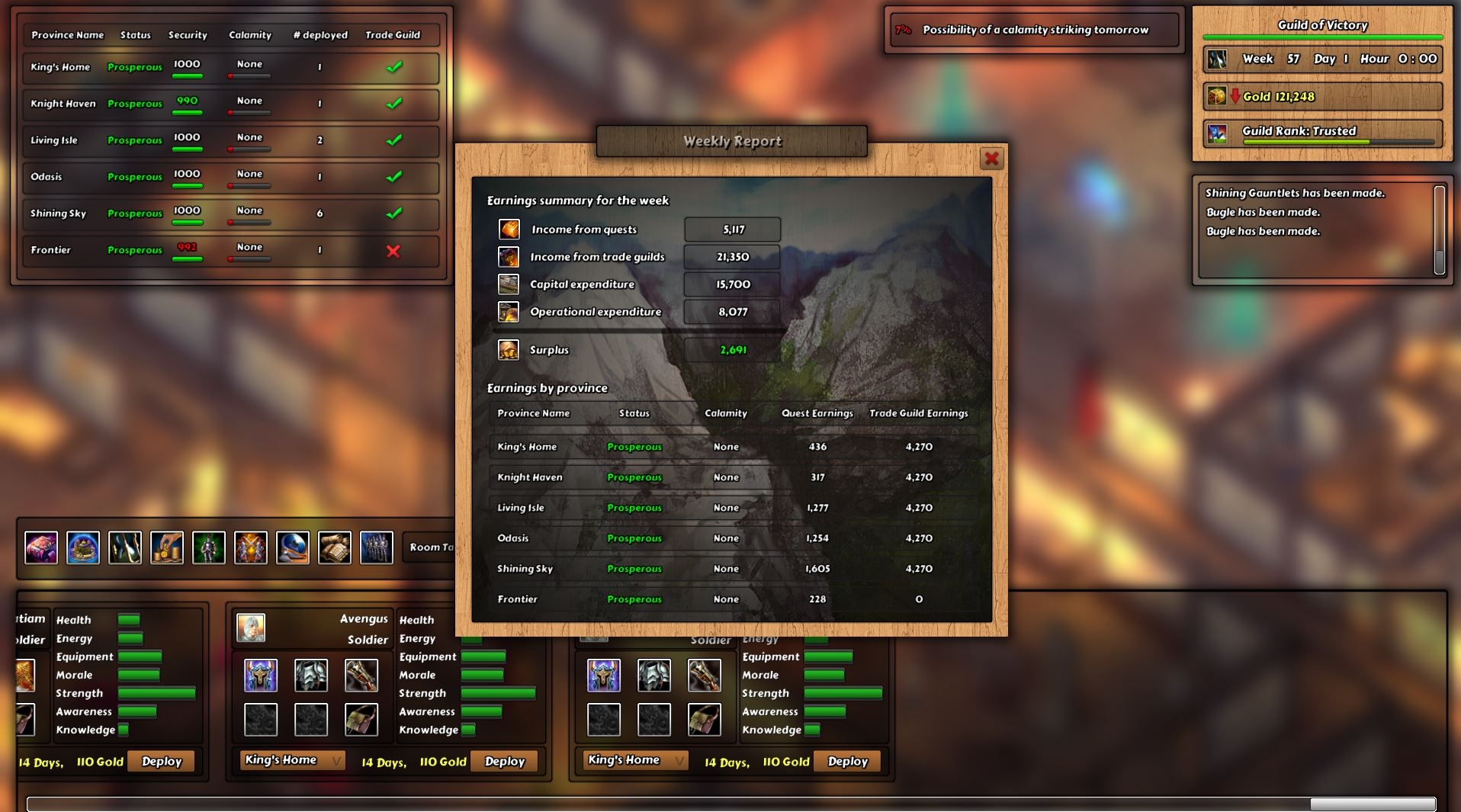 Скриншот из игры Guild Commander под номером 2