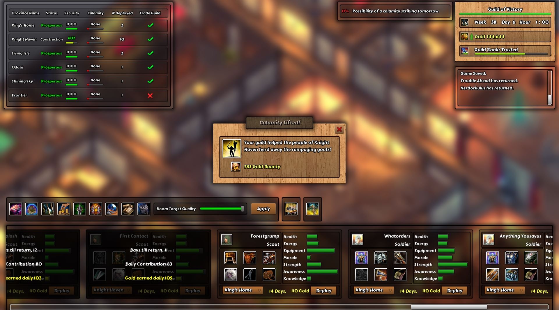Скриншот из игры Guild Commander под номером 3