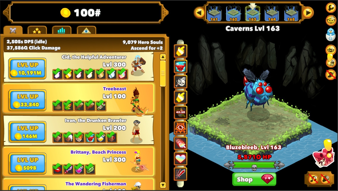 Скриншот из игры Clicker Heroes под номером 5