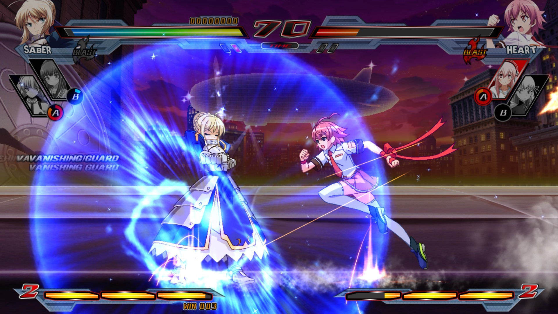 Скриншот из игры Nitroplus Blasterz: Heroines Infinite Duel под номером 14