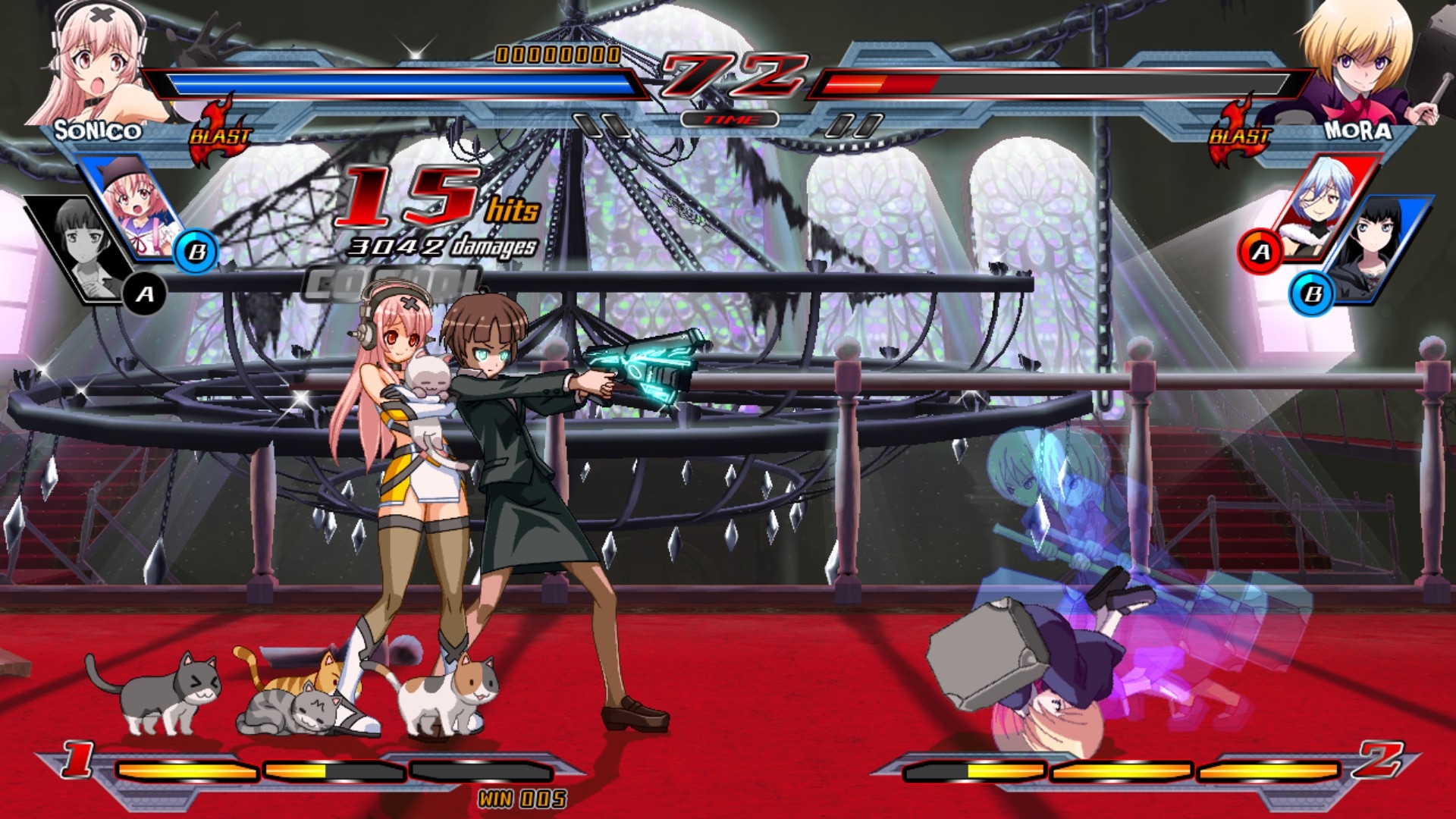 Скриншот из игры Nitroplus Blasterz: Heroines Infinite Duel под номером 19