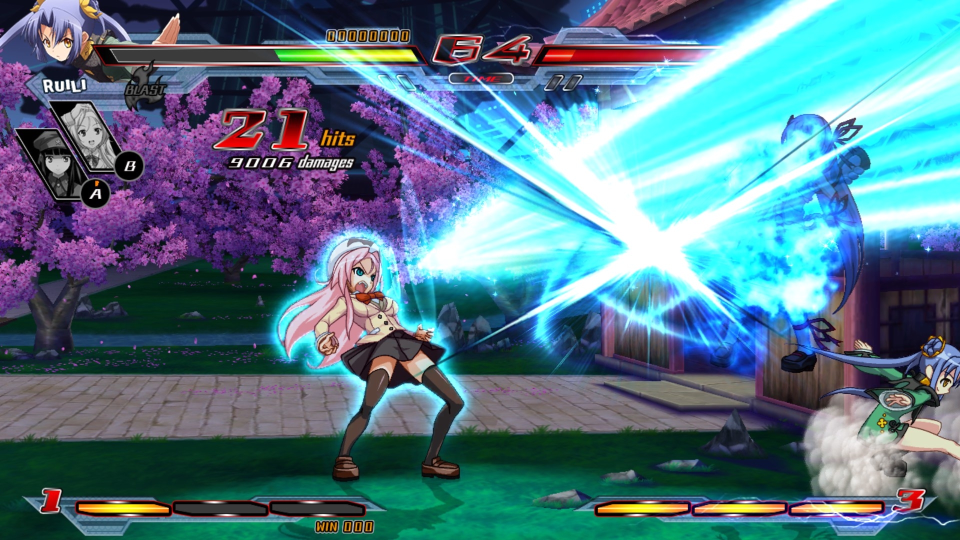 Скриншот из игры Nitroplus Blasterz: Heroines Infinite Duel под номером 2