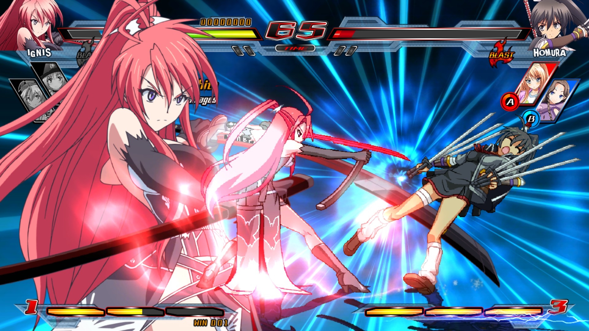 Скриншот из игры Nitroplus Blasterz: Heroines Infinite Duel под номером 7