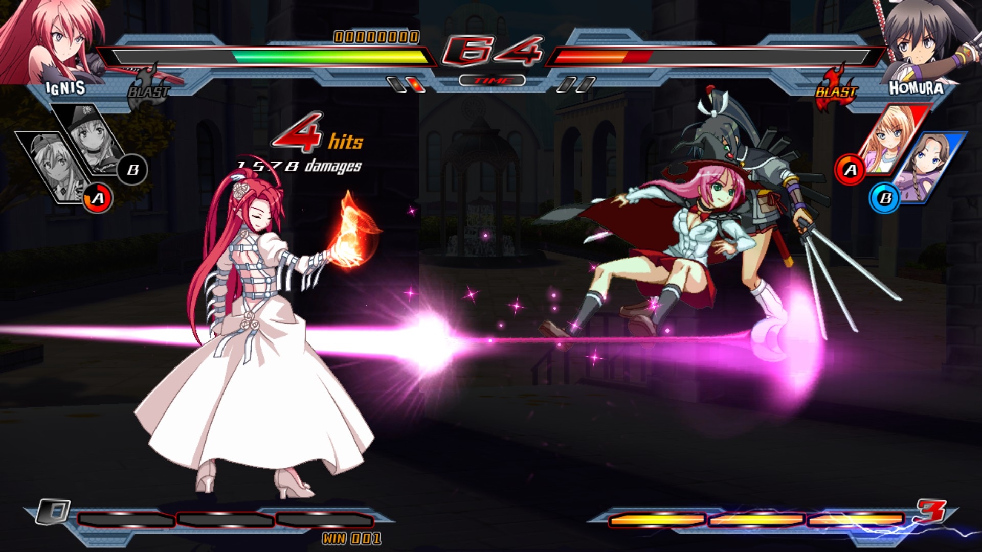 Скриншот из игры Nitroplus Blasterz: Heroines Infinite Duel под номером 8