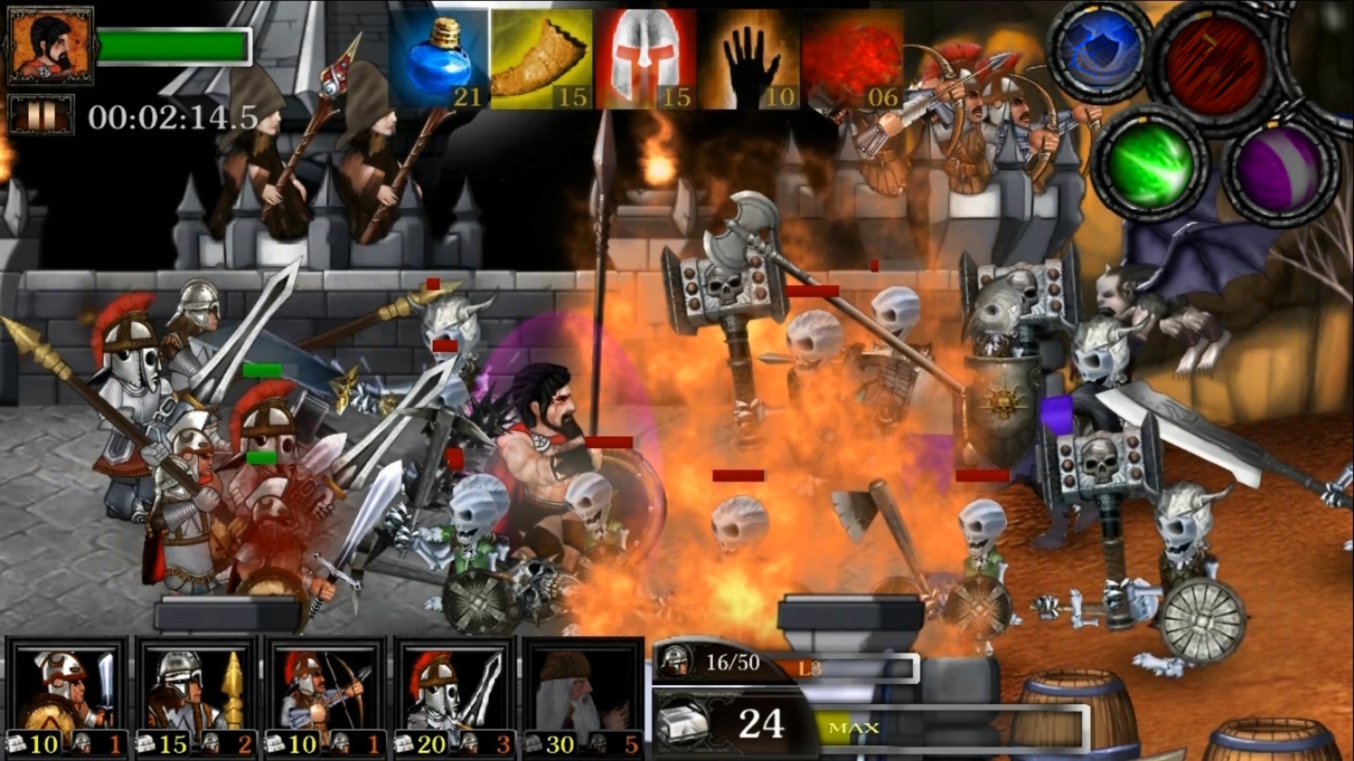 Скриншот из игры Spartans Vs Zombies Defense под номером 1