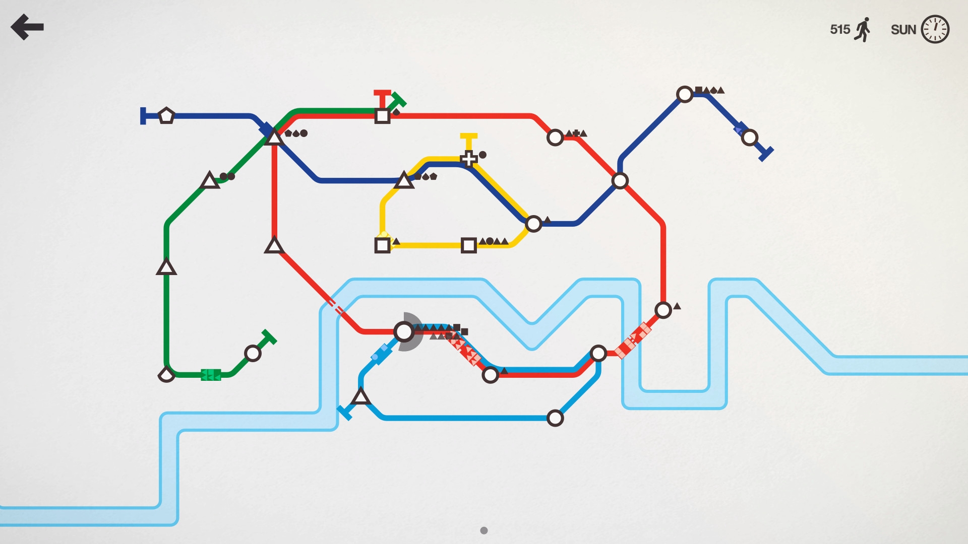 Скриншот из игры Mini Metro под номером 1