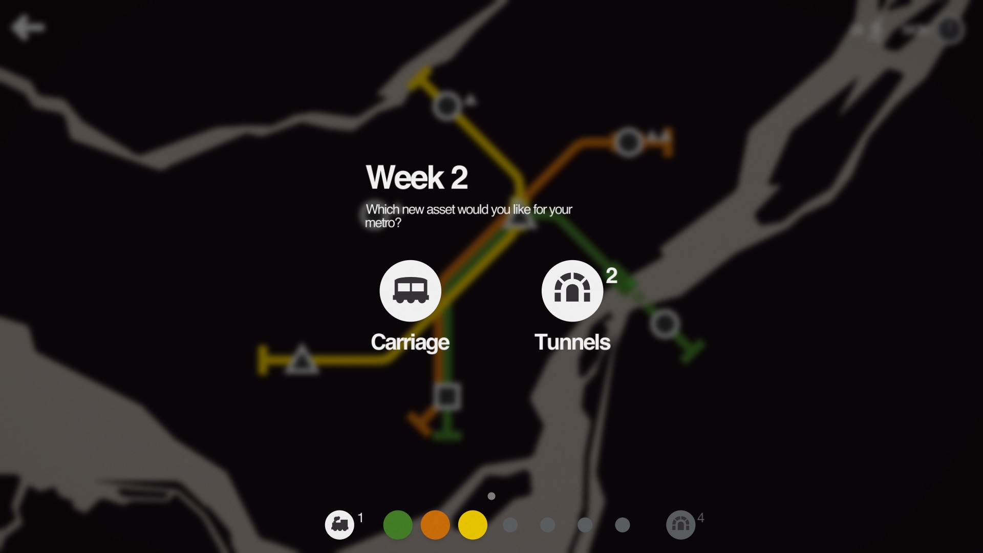 Скриншот из игры Mini Metro под номером 9