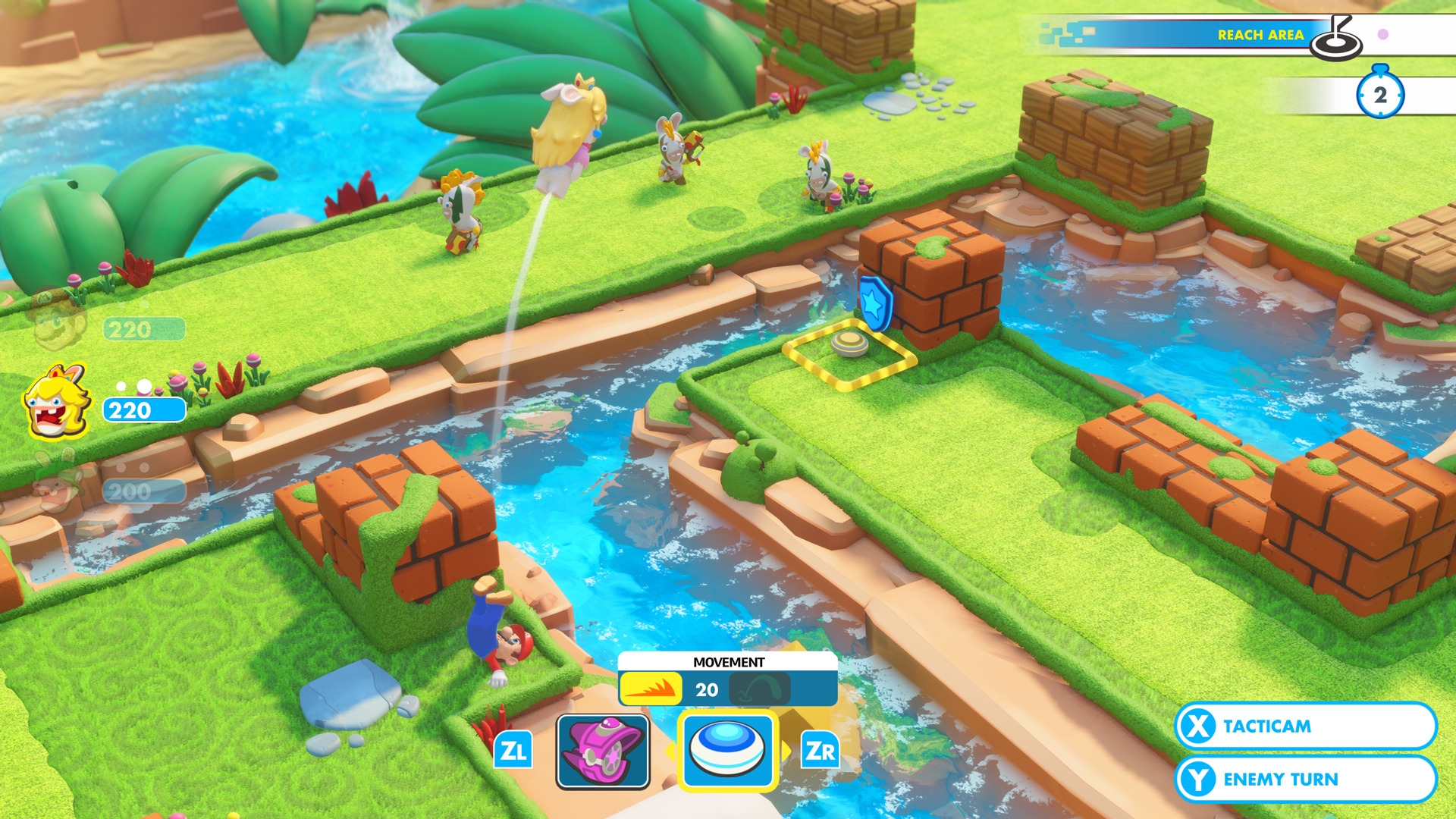 Скриншот из игры Mario + Rabbids Kingdom Battle под номером 1