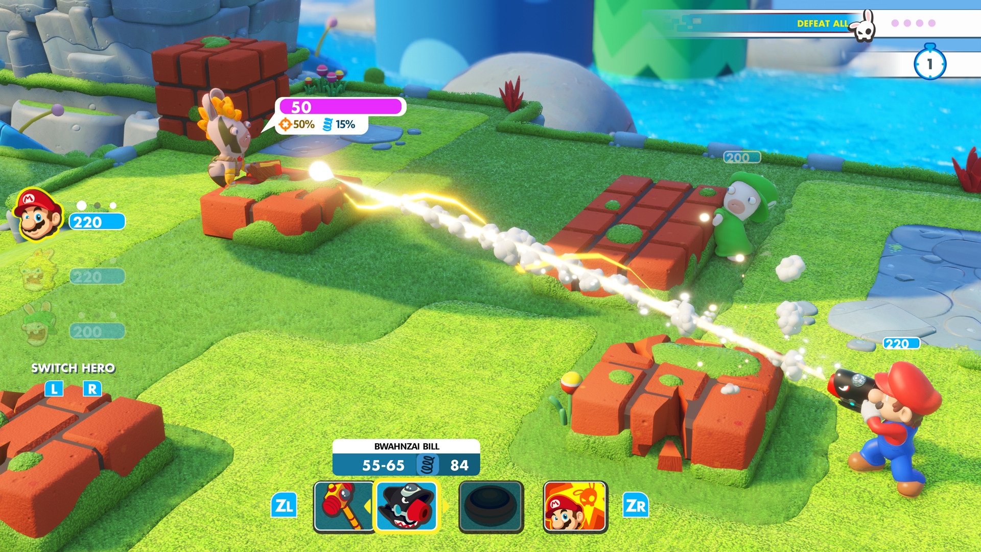 Скриншот из игры Mario + Rabbids Kingdom Battle под номером 10