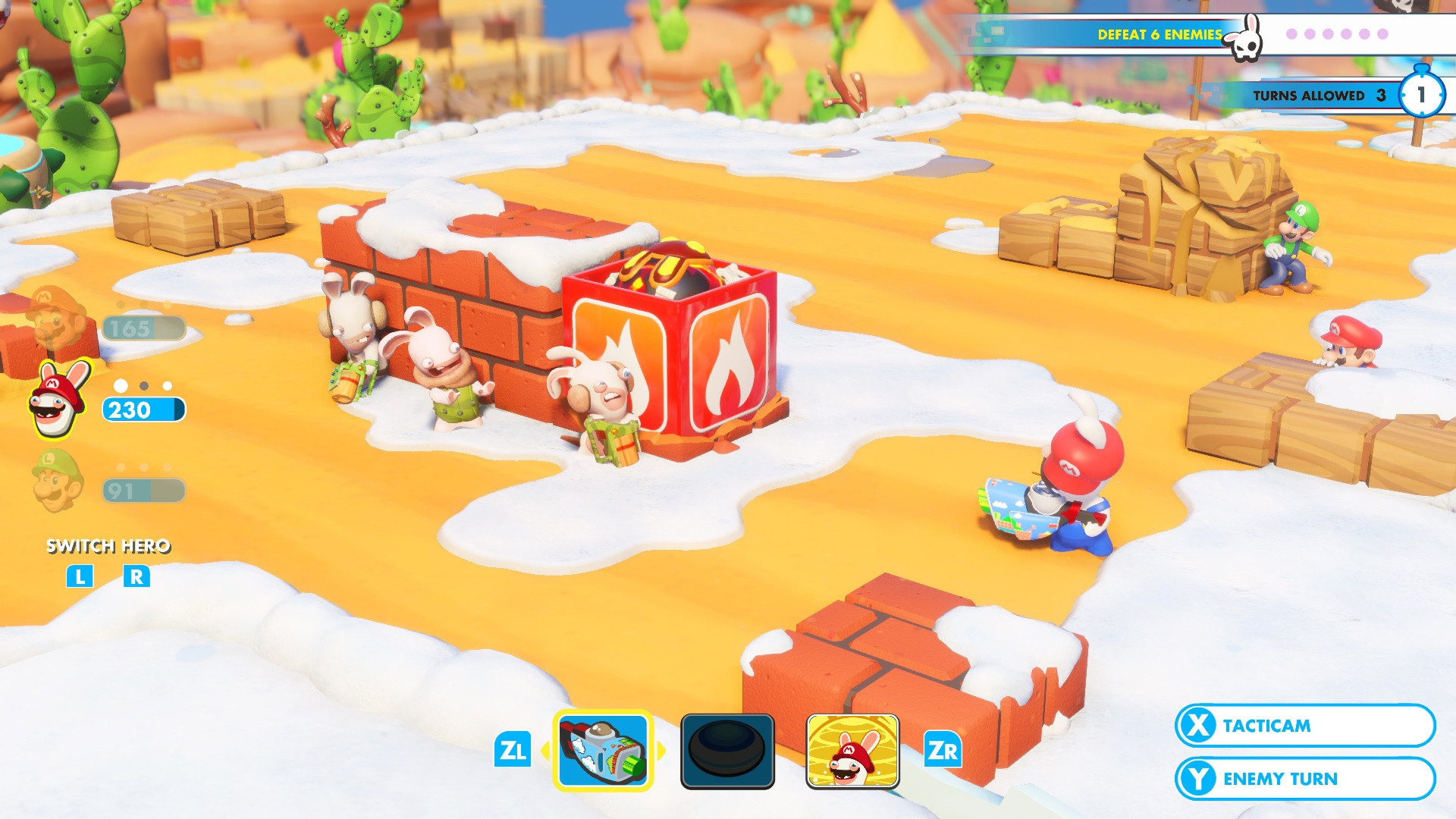 Скриншот из игры Mario + Rabbids Kingdom Battle под номером 12