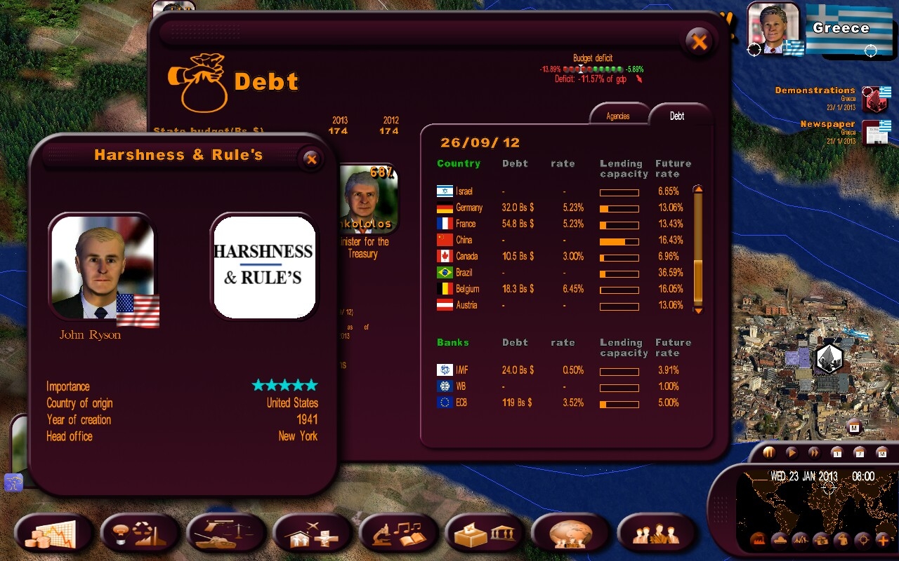 Скриншот из игры Masters of the World - Geopolitical Simulator 3 под номером 7