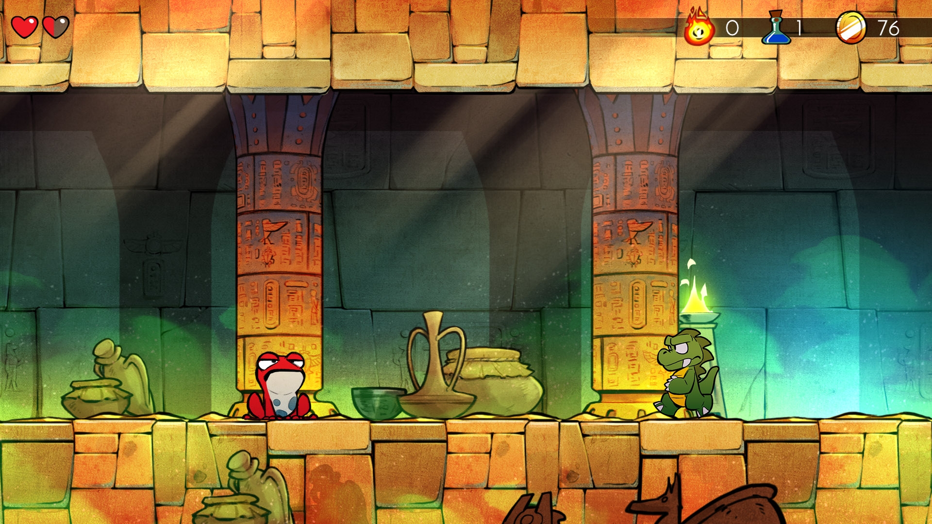 Скриншот из игры Wonder Boy: The Dragon
