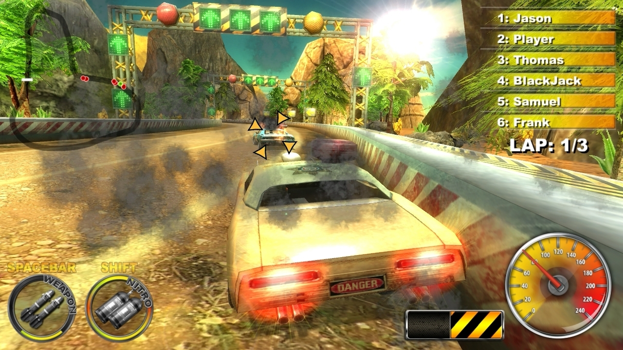 Скриншот из игры Lethal Brutal Racing под номером 2