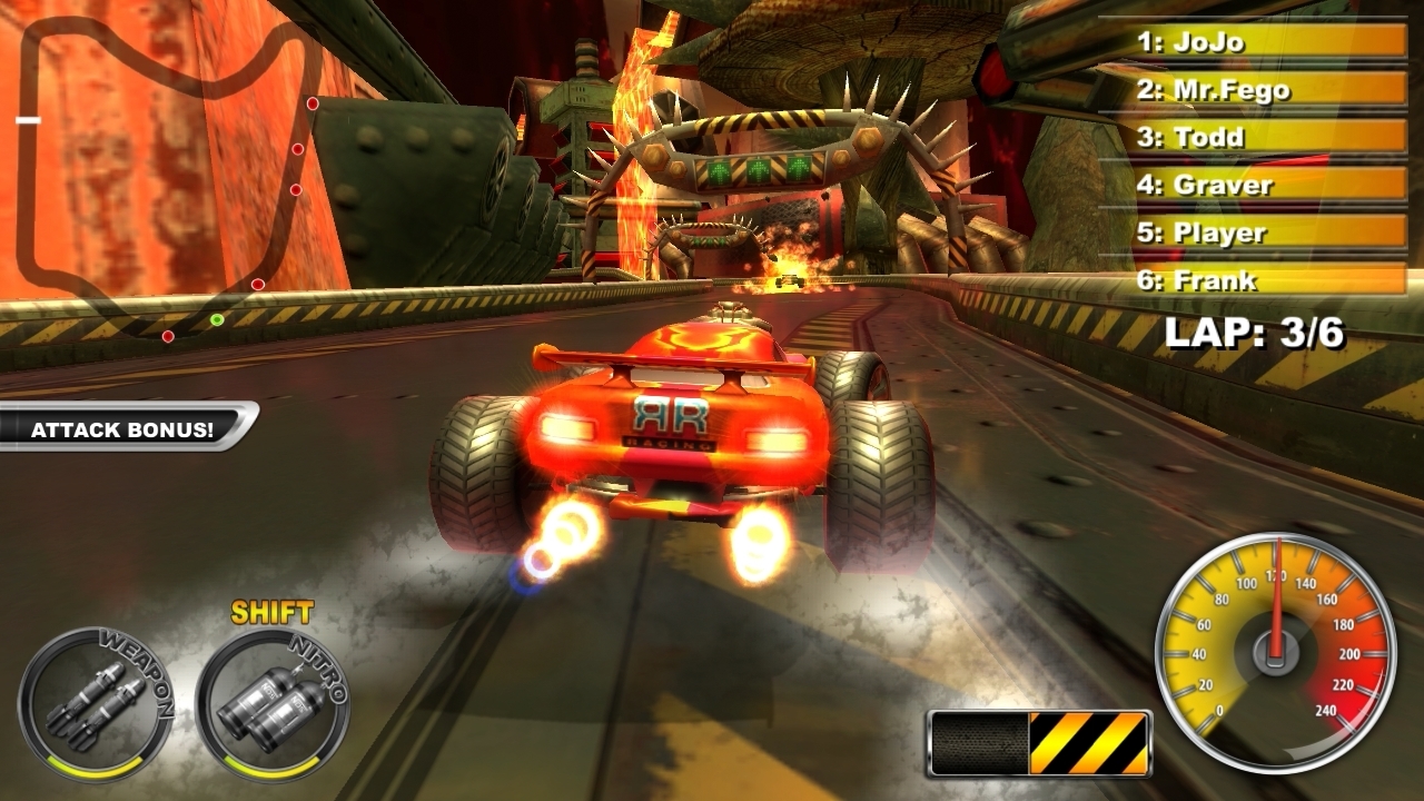 Скриншот из игры Lethal Brutal Racing под номером 4
