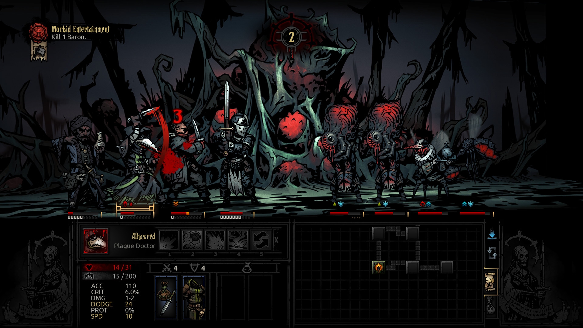 Скриншот из игры Darkest Dungeon: The Crimson Court под номером 2