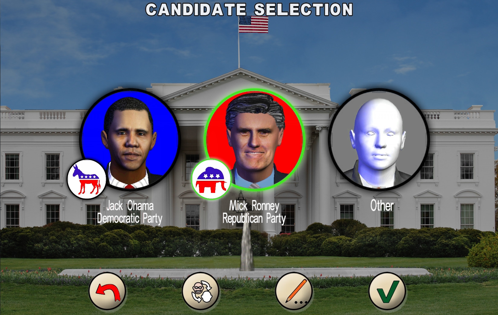 Скриншот из игры Race for the White House, The под номером 1