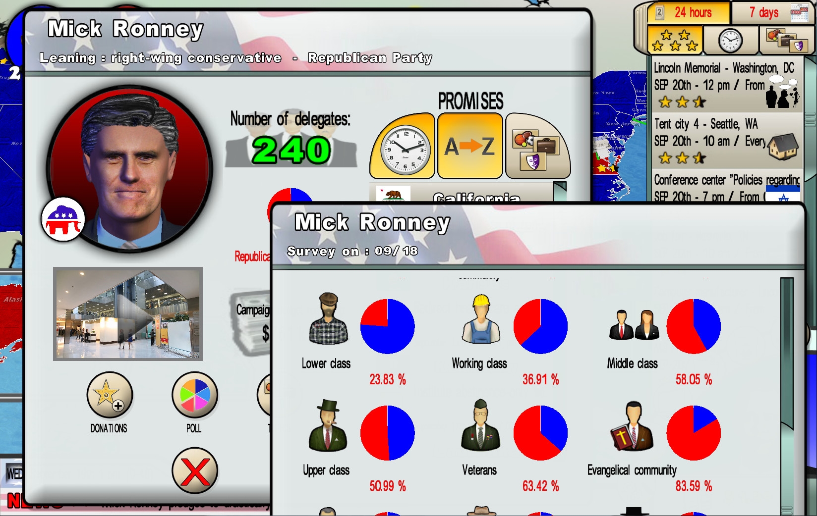 Скриншот из игры Race for the White House, The под номером 3