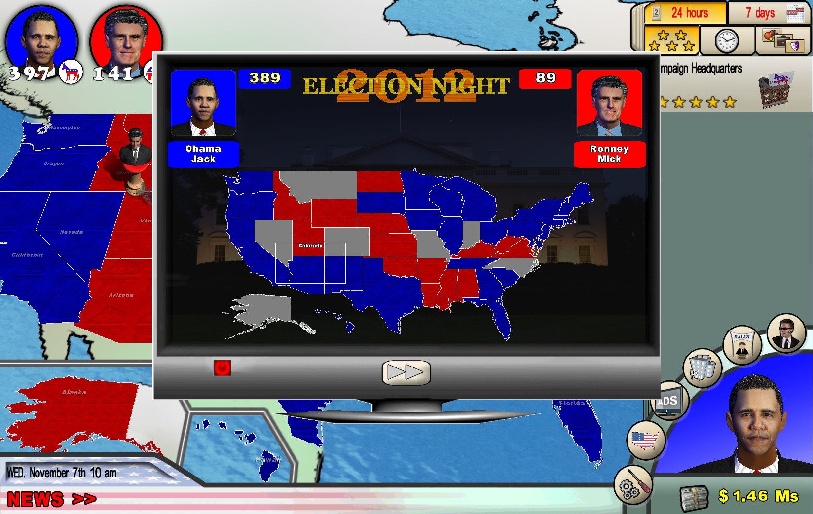 Скриншот из игры Race for the White House, The под номером 4