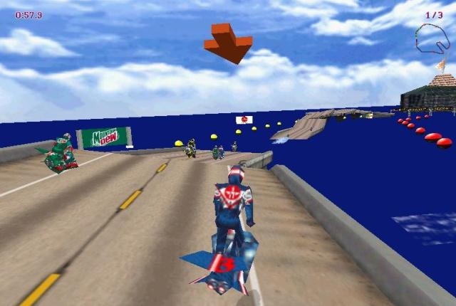 Скриншот из игры JetMoto под номером 2