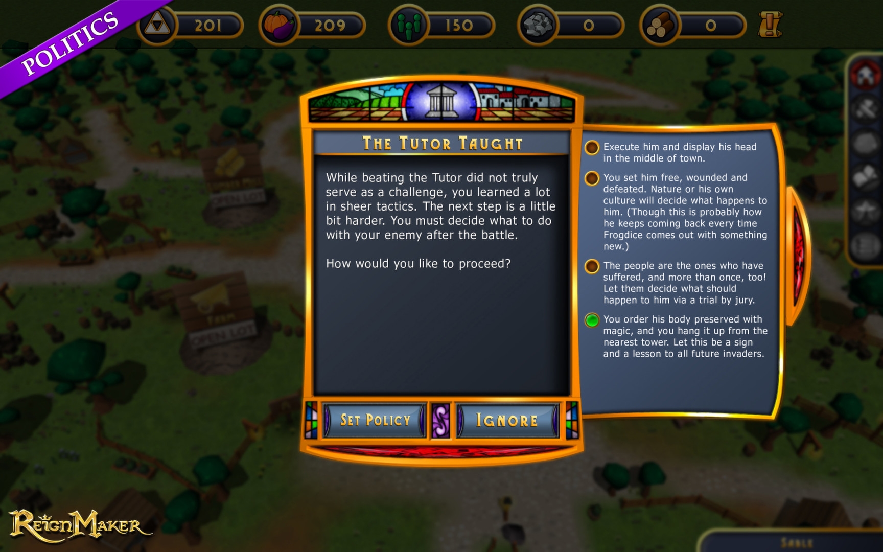 Скриншот из игры ReignMaker под номером 12