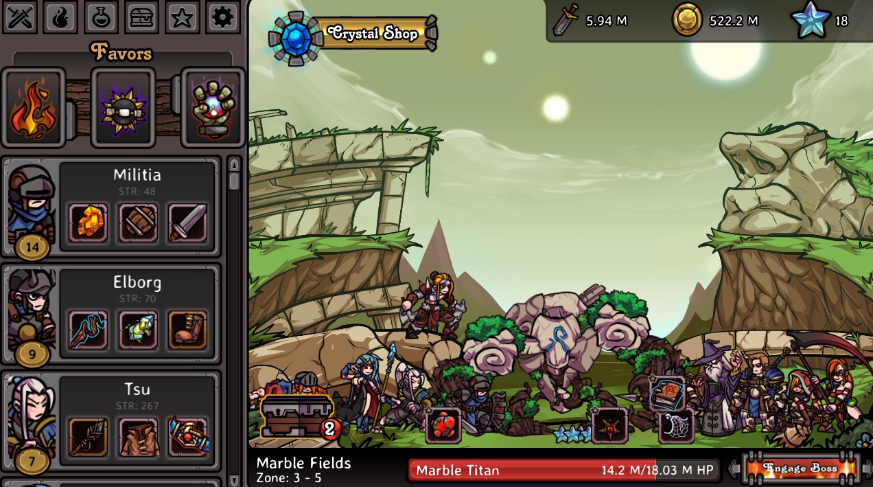 Скриншот из игры Clicker Guild под номером 6